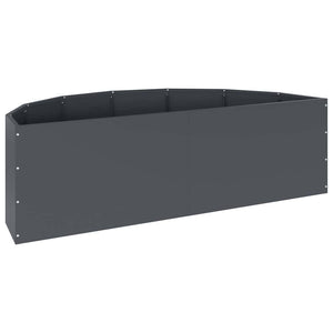 Γλάστρα Ανθρακί 120 x 60 x 35 cm Ατσάλι