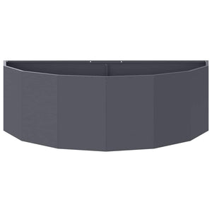Γλάστρα Ανθρακί 120 x 60 x 35 cm Ατσάλι