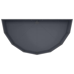 Γλάστρα Ανθρακί 120 x 60 x 35 cm Ατσάλι