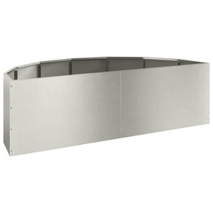 Γλάστρα Ασημί 120 x 60 x 35 cm Ανοξείδωτο ατσάλι