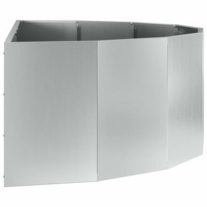Γλάστρα Ασημί 120 x 60 x 35 cm Επικαλυμμένος Χάλυβας