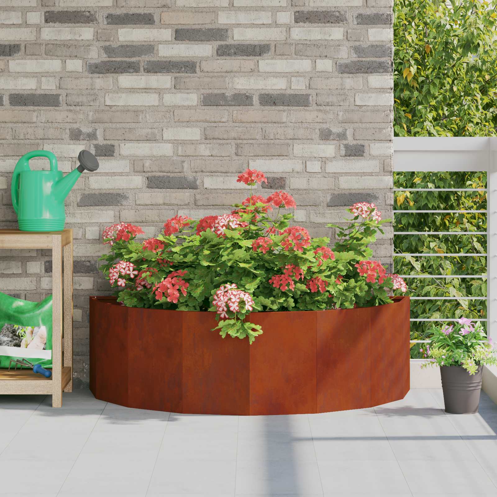 Γλάστρα Σκ rusty 120 x 60 x 35 cm Ατσάλι Σκληρυθέν στον Αέρα