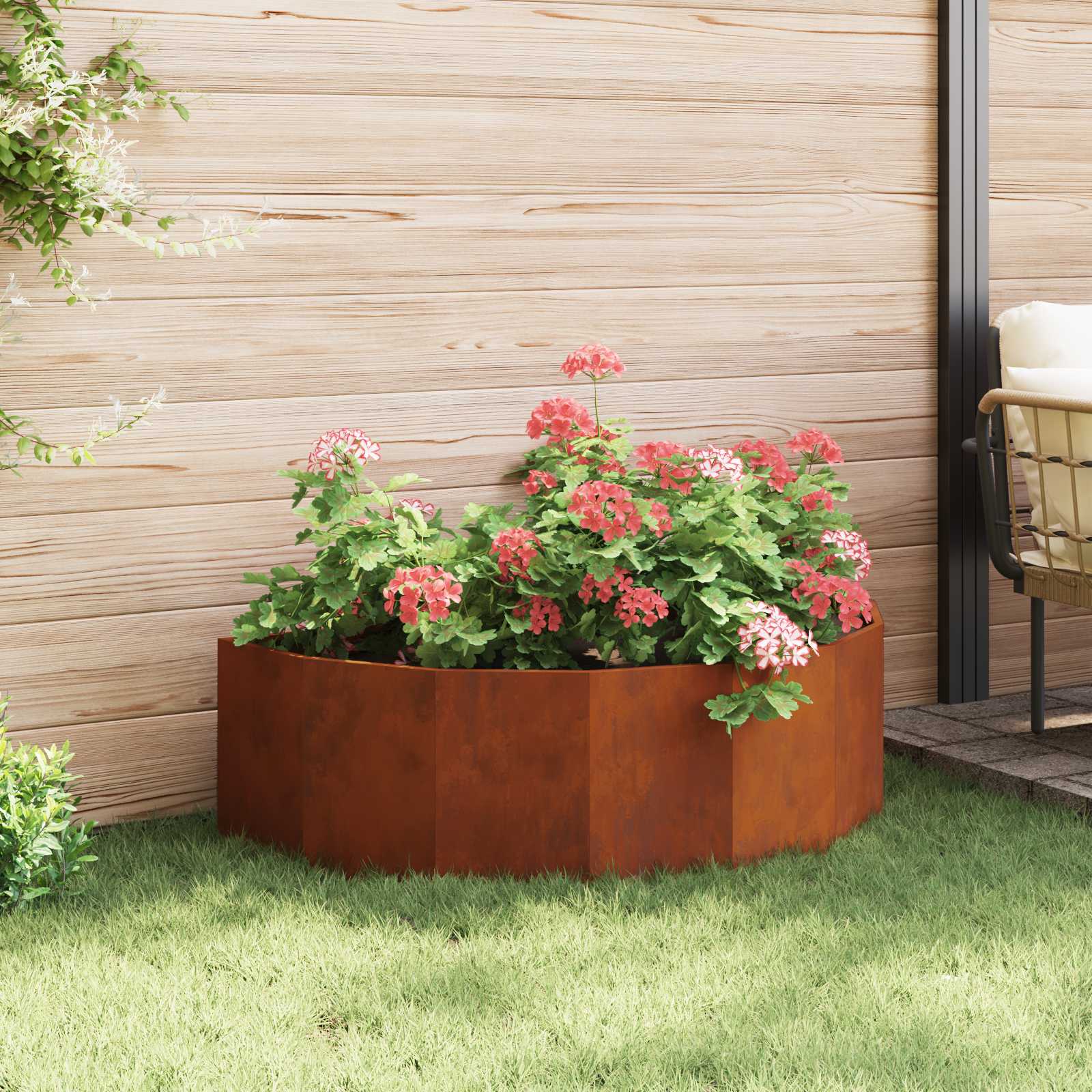 Γλάστρα Σκ rusty 120 x 60 x 35 cm Ατσάλι Σκληρυθέν στον Αέρα
