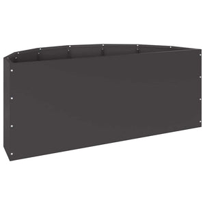 Γλάστρα Μαύρο 90 x 45 x 35 cm Ατσάλι