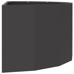 Γλάστρα Μαύρο 90 x 45 x 35 cm Ατσάλι