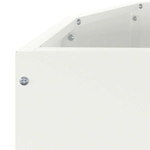 Γλάστρα Λευκό 90 x 45 x 35 cm Ατσάλι