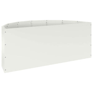 Γλάστρα Λευκό 90 x 45 x 35 cm Ατσάλι