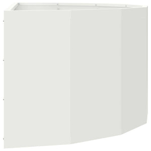 Γλάστρα Λευκό 90 x 45 x 35 cm Ατσάλι
