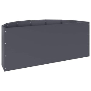 Γλάστρα Ανθρακί 90 x 45 x 35 cm Ατσάλι