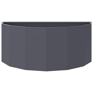 Γλάστρα Ανθρακί 90 x 45 x 35 cm Ατσάλι