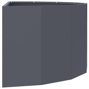 Γλάστρα Ανθρακί 90 x 45 x 35 cm Ατσάλι