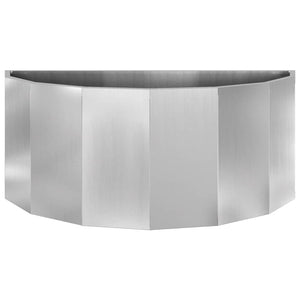 Γλάστρα Ασημί 90 x 45 x 35 cm Επικαλυμμένος Χάλυβας