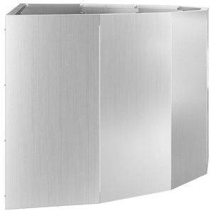 Γλάστρα Ασημί 90 x 45 x 35 cm Επικαλυμμένος Χάλυβας
