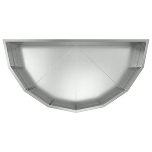 Γλάστρα Ασημί 90 x 45 x 35 cm Επικαλυμμένος Χάλυβας