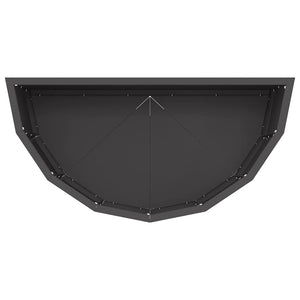 Γλάστρα Μαύρο 60 x 30 x 35 εκ Ατσάλι