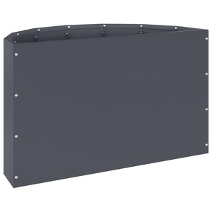Γλάστρα Ανθρακί 60 x 30 x 35 εκ Ατσάλι