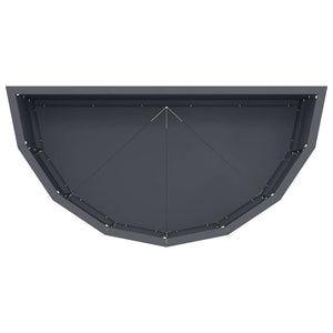 Γλάστρα Ανθρακί 60 x 30 x 35 εκ Ατσάλι