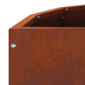 Γλάστρα Σκ rusty 60 x 30 x 35 εκ Ατσάλι Σκληρυθέν στον Αέρα