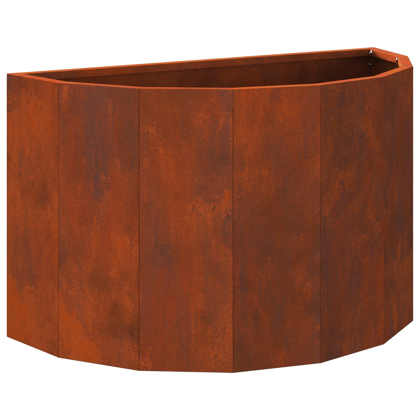 Γλάστρα Σκ rusty 60 x 30 x 35 εκ Ατσάλι Σκληρυθέν στον Αέρα