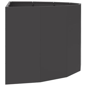 Γλάστρα Μαύρο 120 x 60 x 50 εκ. Ατσάλι