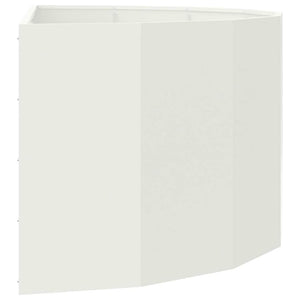Γλάστρα Λευκό 120 x 60 x 50 εκ. Ατσάλι