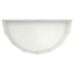 Γλάστρα Λευκό 120 x 60 x 50 εκ. Ατσάλι