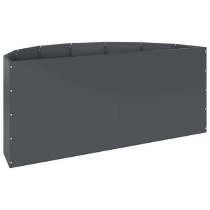 Γλάστρα Ανθρακί 120 x 60 x 50 εκ. Ατσάλι