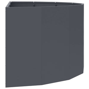 Γλάστρα Ανθρακί 120 x 60 x 50 εκ. Ατσάλι
