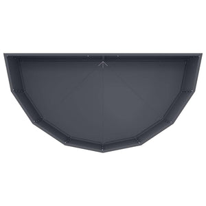 Γλάστρα Ανθρακί 120 x 60 x 50 εκ. Ατσάλι
