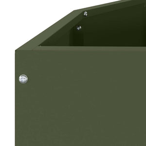 Γλάστρα Ελιά Πράσινη 120 x 60 x 50 εκ. Ατσάλι