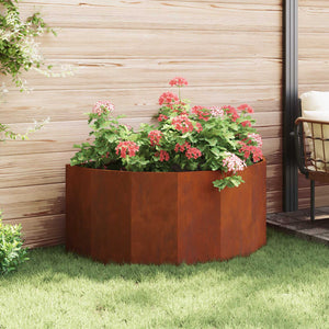 Γλάστρα Σκ rusty 120 x 60 x 50 εκ. Ατσάλι Σκληρυθέν στον Αέρα - Pakobazaar