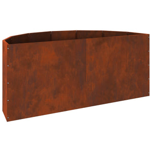 Γλάστρα Σκ rusty 120 x 60 x 50 εκ. Ατσάλι Σκληρυθέν στον Αέρα - Pakobazaar