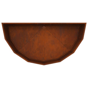 Γλάστρα Σκ rusty 120 x 60 x 50 εκ. Ατσάλι Σκληρυθέν στον Αέρα - Pakobazaar