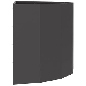 Γλάστρα Μαύρο 90 x 45 x 50 εκ. Ατσάλι