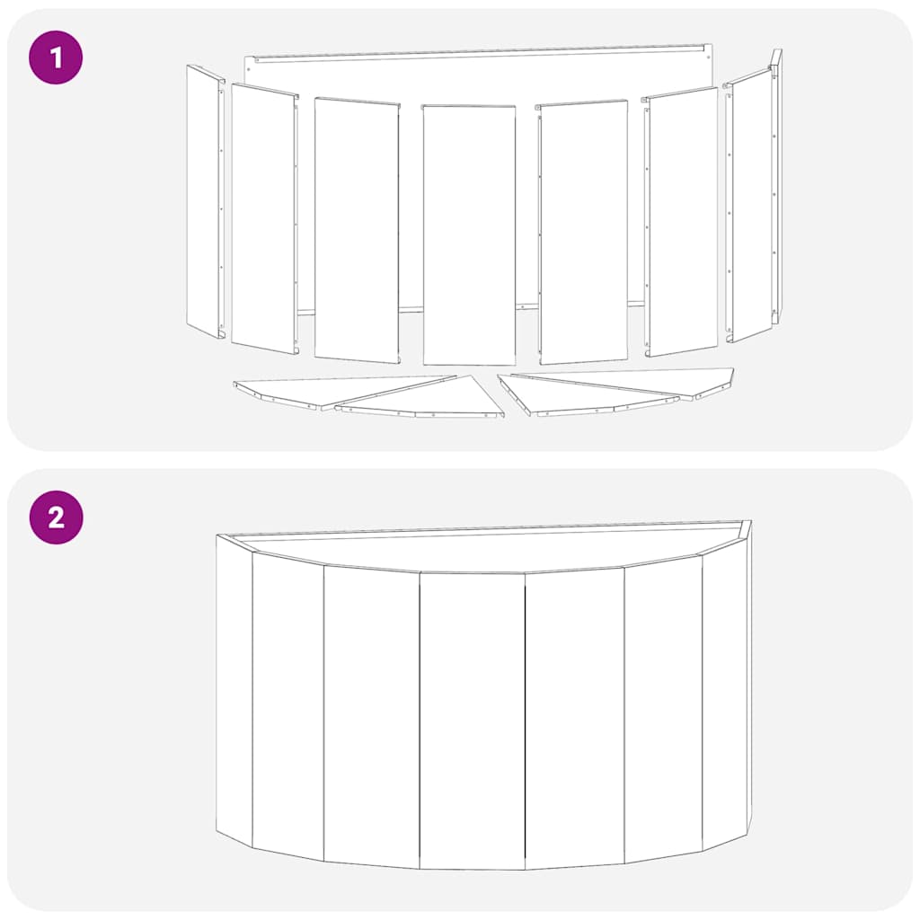 Γλάστρα Λευκό 90 x 45 x 50 εκ. Ατσάλι