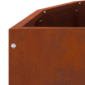 Γλάστρα Σκ rusty 90 x 45 x 50 εκ. Ατσάλι Σκληρυθέν στον Αέρα