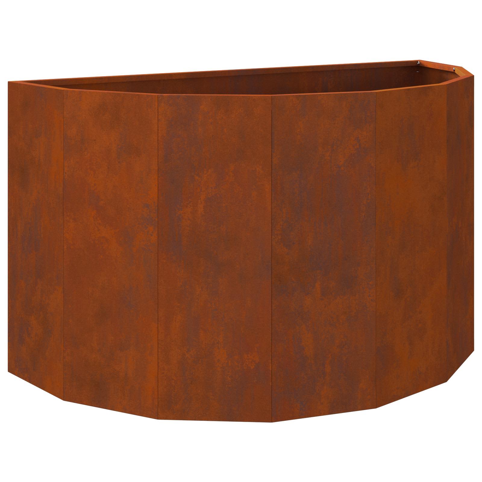 Γλάστρα Σκ rusty 90 x 45 x 50 εκ. Ατσάλι Σκληρυθέν στον Αέρα