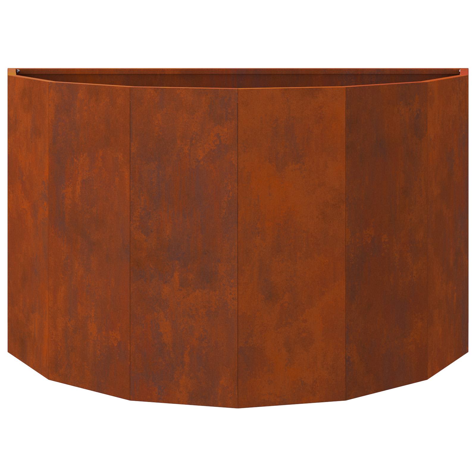 Γλάστρα Σκ rusty 90 x 45 x 50 εκ. Ατσάλι Σκληρυθέν στον Αέρα