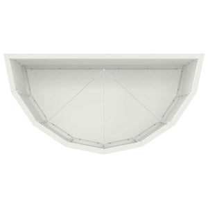 Γλάστρα Λευκό 60 x 30 x 50 εκ. Ατσάλι
