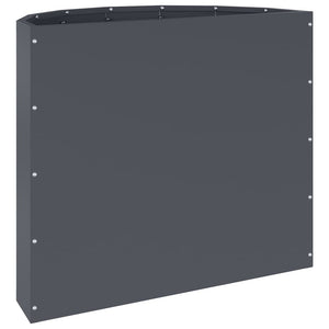 Γλάστρα Ανθρακί 60 x 30 x 50 εκ. Ατσάλι