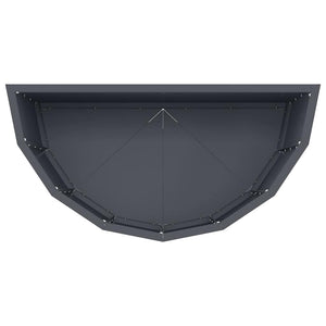 Γλάστρα Ανθρακί 60 x 30 x 50 εκ. Ατσάλι