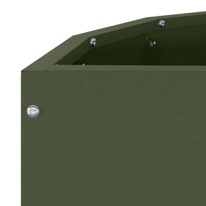 Γλάστρα Ελιά Πράσινη 60 x 30 x 50 εκ. Ατσάλι