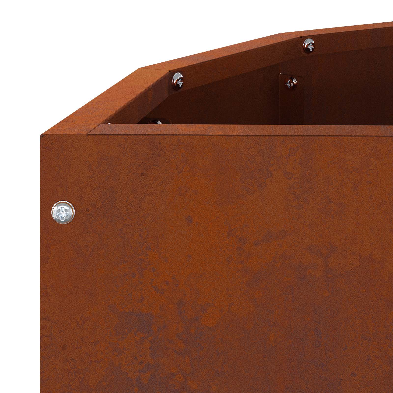 Γλάστρα Σκ rusty 60 x 30 x 50 εκ. Ατσάλι Σκληρυθέν στον Αέρα