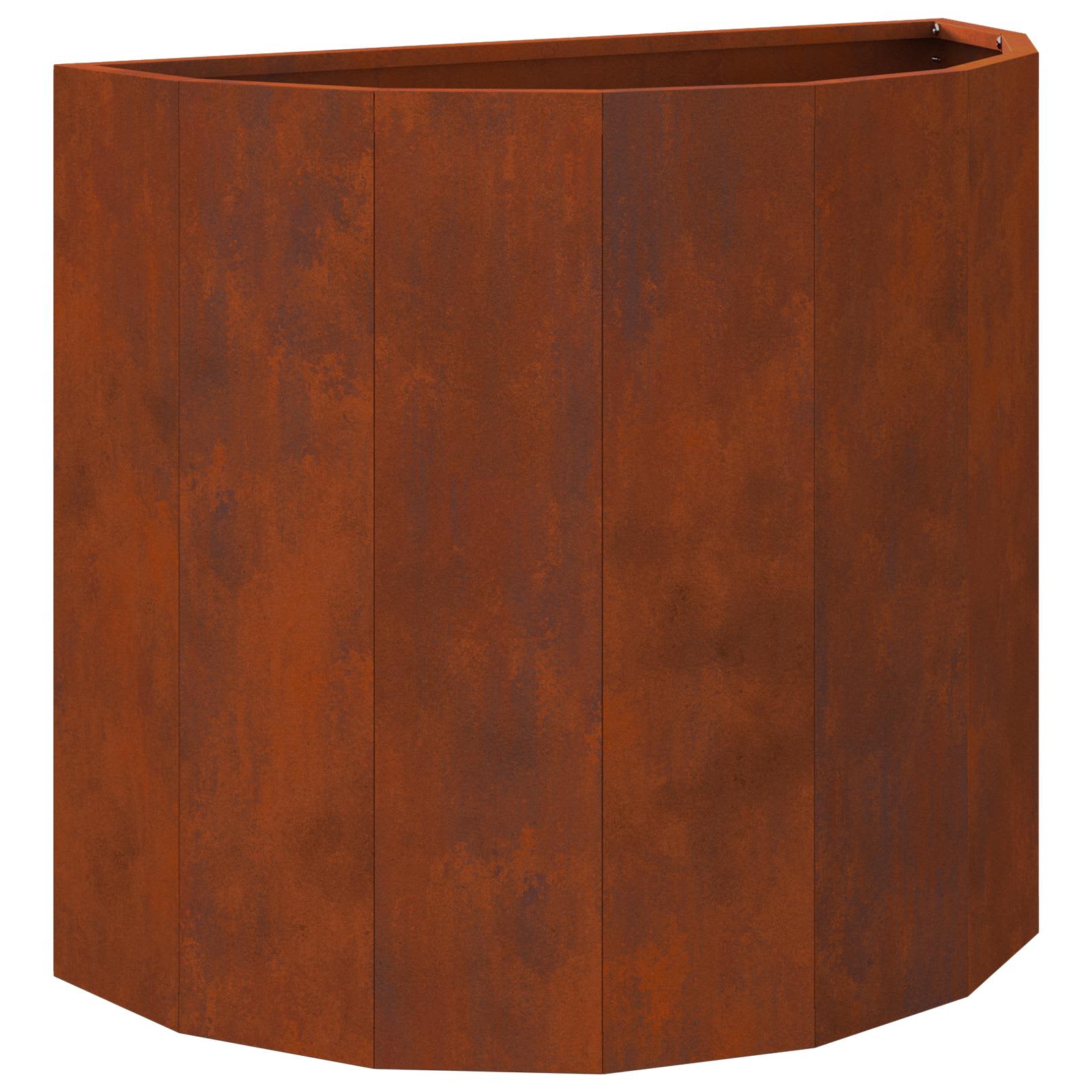 Γλάστρα Σκ rusty 60 x 30 x 50 εκ. Ατσάλι Σκληρυθέν στον Αέρα