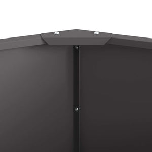 Γλάστρα Μαύρο 120 x 120 x 35 εκ Ατσάλι