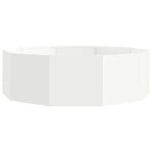 Γλάστρα Λευκό 120 x 120 x 35 εκ Ατσάλι