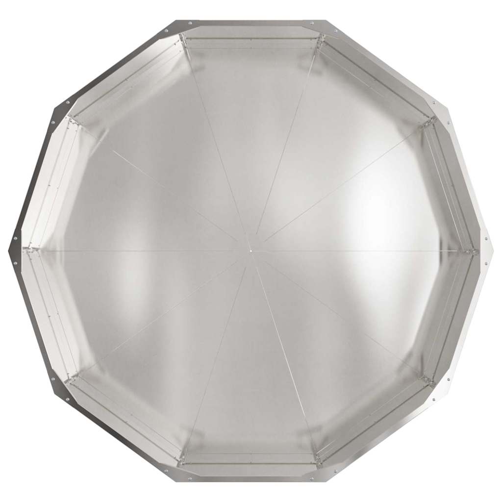 Γλάστρα Ασημί 120 x 120 x 35 εκ Ανοξείδωτο ατσάλι