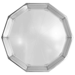 Γλάστρα Ασημί 120 x 120 x 35 εκ Επικαλυμμένος Χάλυβας
