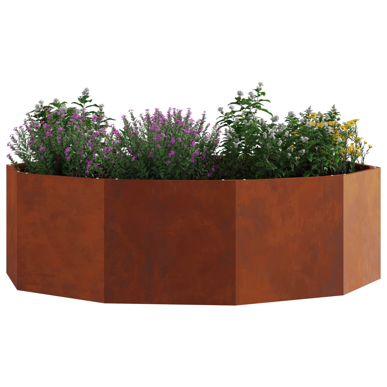 Γλάστρα Σκ rusty 120 x 120 x 35 εκ Ατσάλι Σκληρυθέν στον Αέρα