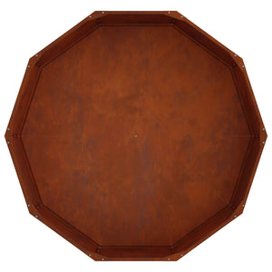 Γλάστρα Σκ rusty 120 x 120 x 35 εκ Ατσάλι Σκληρυθέν στον Αέρα